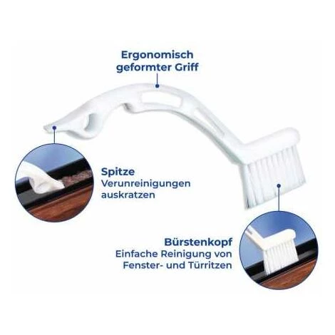WENKO Brosse De Nettoyage Pour Portes Et Fenêtres 6 WENKO Brosse De Nettoyage Pour Portes Et Fenêtres – Image 4