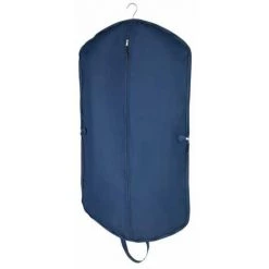 WENKO Housse Vêtements Business Premium, Housse Costume Avec Sac Chaussures, Polyester, 112 X 62 Cm, Bleu Foncé