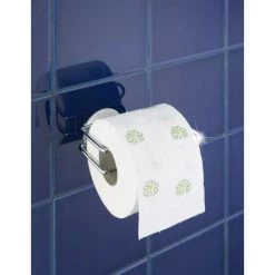 WENKO Porte Papier Toilette Mural, Dérouleur Papier Toilette Fixation Sans Perçage Turbo-Loc®, Colle Extra Forte, Se Décolle Sans Laisser De Trace, Lot De 2, Acier, 14x6x9 Cm, Brillant 7 WENKO Porte Papier Toilette Mural, Dérouleur Papier Toilette Fixation Sans Perçage Turbo-Loc®, Colle Extra Forte, Se Décolle Sans Laisser De Trace, Lot De 2, Acier, 14x6x9 Cm, Brillant -WENKO Soldes 22918728 3