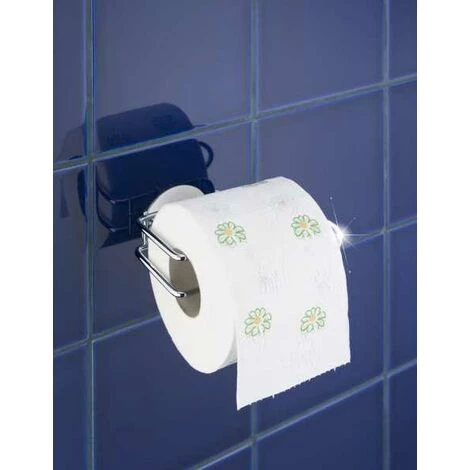 WENKO Porte Papier Toilette Mural, Dérouleur Papier Toilette Fixation Sans Perçage Turbo-Loc®, Colle Extra Forte, Se Décolle Sans Laisser De Trace, Lot De 2, Acier, 14x6x9 Cm, Brillant 5 WENKO Porte Papier Toilette Mural, Dérouleur Papier Toilette Fixation Sans Perçage Turbo-Loc®, Colle Extra Forte, Se Décolle Sans Laisser De Trace, Lot De 2, Acier, 14x6x9 Cm, Brillant – Image 3