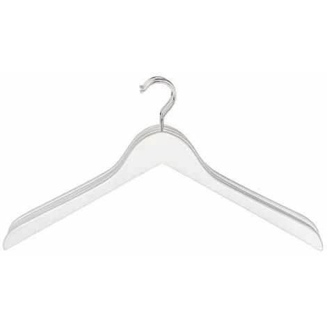 WENKO Lot De 12 Cintres Galbés Blanca 4 WENKO Lot De 12 Cintres Galbés Blanca – Image 2