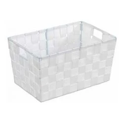 WENKO Panier salle de bain avec Poignée Adria S, Petite Boite De Rangement Salle De Bain, Lot De 2, Polypropylène, 30x20x15 Cm, blanc 5 WENKO Panier salle de bain avec Poignée Adria S, Petite Boite De Rangement Salle De Bain, Lot De 2, Polypropylène, 30x20x15 Cm, blanc -WENKO Soldes 22918740 2
