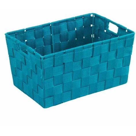 WENKO Panier salle de bain avec Poignée Adria S, Petite Boite De Rangement Salle De Bain, Lot De 2, Polypropylène, 30x20x15 Cm, turquoise 4 WENKO Panier salle de bain avec Poignée Adria S, Petite Boite De Rangement Salle De Bain, Lot De 2, Polypropylène, 30x20x15 Cm, turquoise – Image 2