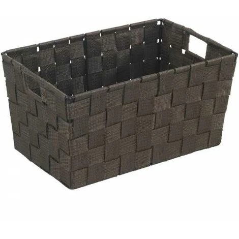 WENKO Panier salle de bain avec Poignée Adria S, Petite Boite De Rangement Salle De Bain, Lot De 2, Polypropylène, 30x20x15 Cm, marron 4 WENKO Panier salle de bain avec Poignée Adria S, Petite Boite De Rangement Salle De Bain, Lot De 2, Polypropylène, 30x20x15 Cm, marron – Image 2