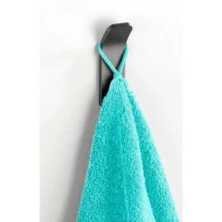 WENKO Crochet Mural Porte Serviette Uno Montella, Crochet Mural Porte Manteaux, Lot De 2, Aluminium, 3x8,8x2,1 Cm, Anthracite -WENKO Soldes 22918759 4