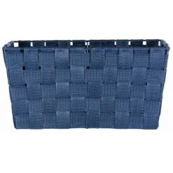 WENKO Panier salle de bain avec Poignée Adria S, Petite Boite De Rangement Salle De Bain, Lot De 2, Polypropylène, 30x20x15 Cm, bleu Foncé -WENKO Soldes 22918768 2