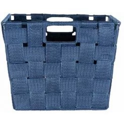WENKO Panier salle de bain avec Poignée Adria S, Petite Boite De Rangement Salle De Bain, Lot De 2, Polypropylène, 30x20x15 Cm, bleu Foncé -WENKO Soldes 22918768 4