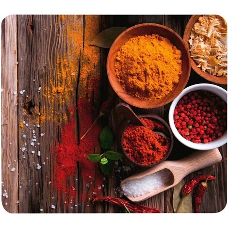 WENKO Fond De Hotte, Crédence Cuisine, "Epices", Verre Trempé, 50x56 Cm, Multicolore 3 WENKO Fond De Hotte, Crédence Cuisine, "Epices", Verre Trempé, 50x56 Cm, Multicolore