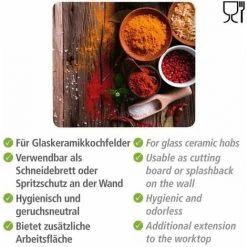 WENKO Fond De Hotte, Crédence Cuisine, "Epices", Verre Trempé, 50x56 Cm, Multicolore 9 WENKO Fond De Hotte, Crédence Cuisine, "Epices", Verre Trempé, 50x56 Cm, Multicolore -WENKO Soldes 22986404 3