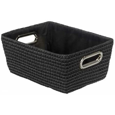 WENKO Panier salle de bain Avec Poignée Chromo, Rangement Salle De Bain, Lot De 2, Plastique, 28x12x19,5 Cm, Noir 4 WENKO Panier salle de bain Avec Poignée Chromo, Rangement Salle De Bain, Lot De 2, Plastique, 28x12x19,5 Cm, Noir – Image 2