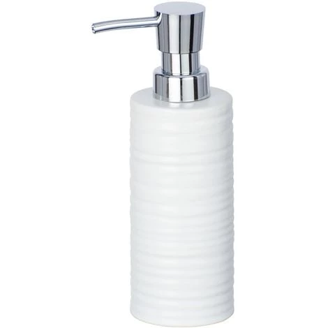 WENKO Distributeur De Savon Design Mila - Diam 6 X 18 - Blanc 3 WENKO Distributeur De Savon Design Mila - Diam 6 X 18 - Blanc