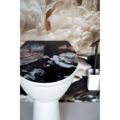 WENKO Abattant WC Duroplast Design Peony - 38 X 44 - Noir 9 WENKO Abattant WC Duroplast Design Peony - 38 X 44 - Noir -WENKO Soldes 23180122 4