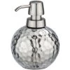 WENKO Distributeur De Savon Design Martelé Lunas - Diam 12 X 15 - Argent