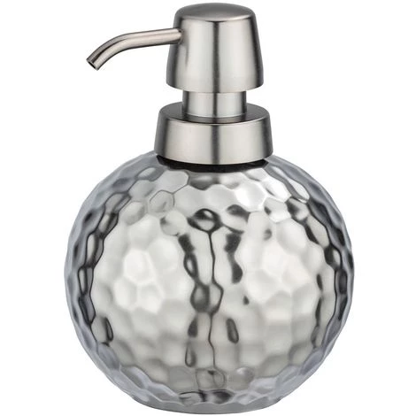 WENKO Distributeur De Savon Design Martelé Lunas - Diam 12 X 15 - Argent 3 WENKO Distributeur De Savon Design Martelé Lunas - Diam 12 X 15 - Argent