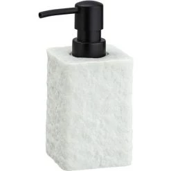 WENKO Distributeur De Savon Design Pierre Villata - 7 X 7 X 15 - Blanc