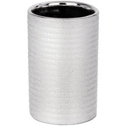 WENKO Gobelet De Salle De Bain Design Polaris Jet - Diam 7 X 11 - Argent