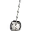 WENKO Brosse WC Design Martelé Lunas - Diam 15 X 39 - Argent -WENKO Soldes 23180159 1