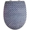 WENKO Abattant WC En Thermoplast Design Métal Pattern - 36 X 45 - Gris Foncé 1 WENKO Abattant WC En Thermoplast Design Métal Pattern - 36 X 45 - Gris Foncé -WENKO Soldes 23180162 1