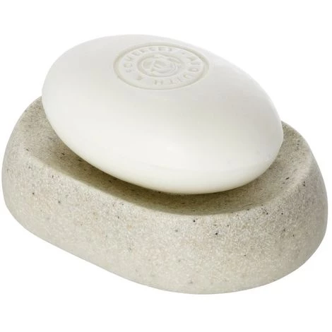 WENKO Porte Savon Design Nature Puro - 9 X 9 X 6 - Beige 4 WENKO Porte Savon Design Nature Puro - 9 X 9 X 6 - Beige – Image 2