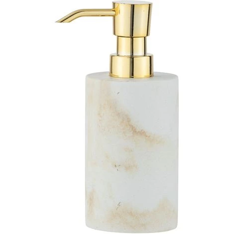 WENKO Distributeur De Savon Design Marbre Odos - 7 X 10 X 18 - Blanc 4 WENKO Distributeur De Savon Design Marbre Odos - 7 X 10 X 18 - Blanc – Image 2