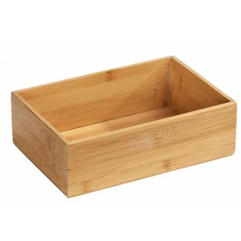 WENKO Boite De Rangement Bambou Terra L, 22x15x7cm, Lot De 2 5 WENKO Boite De Rangement Bambou Terra L, 22x15x7cm, Lot De 2 – Image 3