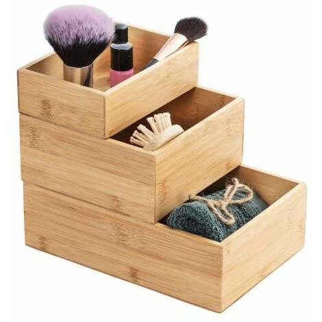 WENKO Boite De Rangement Bambou Terra L, 22x15x7cm, Lot De 2 7 WENKO Boite De Rangement Bambou Terra L, 22x15x7cm, Lot De 2 – Image 5