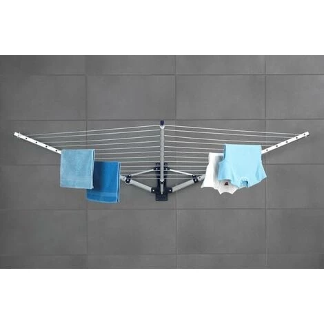 Etendoir Mural Extérieur En Aluminium Wenko 4 Etendoir Mural Extérieur En Aluminium Wenko – Image 2