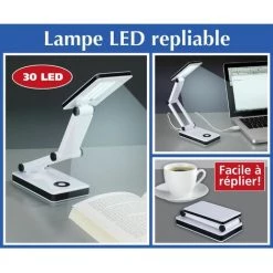 WENKO Lampe LED De Bureau Pliante Oka - 12 X 7 X 24 - Blanc 9 WENKO Lampe LED De Bureau Pliante Oka - 12 X 7 X 24 - Blanc -WENKO Soldes 27152226 4