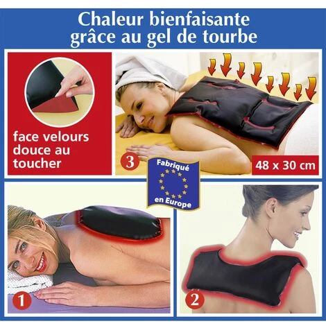 WENKO Coussin - Bouillote Au Gel De Tourbe Exquis - 48 X 30 X 2 - Noir 4 WENKO Coussin - Bouillote Au Gel De Tourbe Exquis - 48 X 30 X 2 - Noir – Image 2