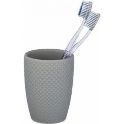 Verre Porte Brosse Wenko "Punto" Gris