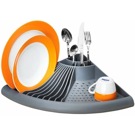 WENKO Egouttoir D'angle - 50 X 35 X 9 - Gris 3 WENKO Egouttoir D'angle - 50 X 35 X 9 - Gris