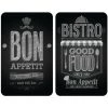 WENKO 2 Couvre-plaques Universel Bistrot - 30 X 52 Cm - 30 X 52 X 5,5 - Noir