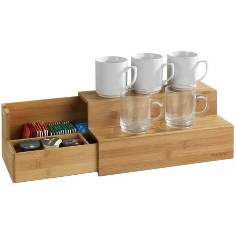 WENKO Boîte à Thé Et à Café - Bambou - 33 X 15 Cm - 33 X 15 X 17,5 - Marron 4 WENKO Boîte à Thé Et à Café - Bambou - 33 X 15 Cm - 33 X 15 X 17,5 - Marron – Image 2