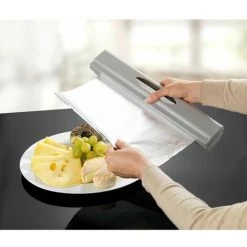 WENKO Dérouleur De Film Alimentaire - 38 X 6,7 X 5,2 - Argent -WENKO Soldes 28771917 3