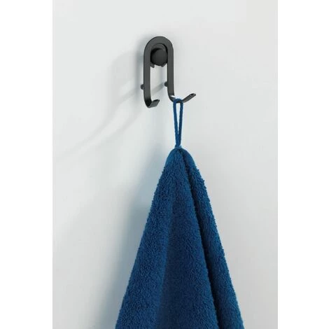 WENKO Crochet Mural Porte Serviette Indus Classic - 5 X 4 X 8 - Noir 5 WENKO Crochet Mural Porte Serviette Indus Classic - 5 X 4 X 8 - Noir – Image 3