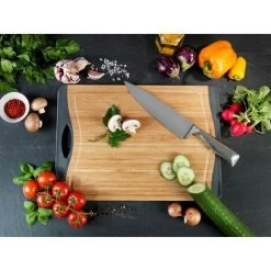 WENKO Planche à Découper Antidérapante Bambou - L. 39 X L. 28 Cm - 39 X 28 X 1 - Noir 9 WENKO Planche à Découper Antidérapante Bambou - L. 39 X L. 28 Cm - 39 X 28 X 1 - Noir -WENKO Soldes 28771939 4