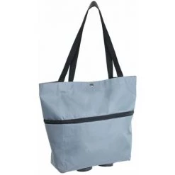 WENKO Chariot De Courses Cabas 3en1 - 45 X 15 X 75 - Gris