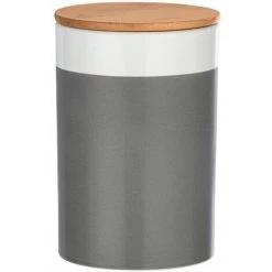 WENKO Boîte De Conservation Aliment Design Malta - 1,45 L - Diam. 12 X 18 - Blanc