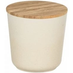 WENKO Boîte De Conservation Aliment Scandi Bondy - 0,5 L - Diam. 10 X 10 - Beige