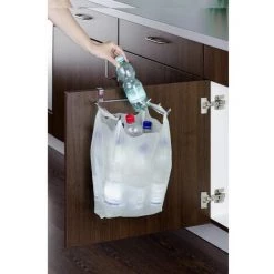 WENKO Porte Sacs Poubelle - 22 X 23 X 6 - Argent 7 WENKO Porte Sacs Poubelle - 22 X 23 X 6 - Argent -WENKO Soldes 29330236 3