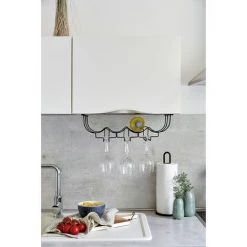 WENKO Rangement De Placard Cuisine - Porte Bouteilles Et Verre - 50 X 20 X 7 - Noir 11 WENKO Rangement De Placard Cuisine - Porte Bouteilles Et Verre - 50 X 20 X 7 - Noir -WENKO Soldes 29330237 5