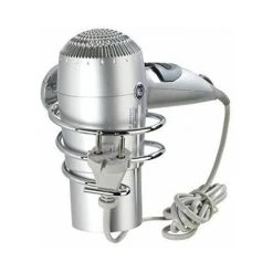 Wenko 22177100 Cuba Porte Sèche Cheveux Zinc Moulé Chromé 10 X 7,5 X 14 Cm