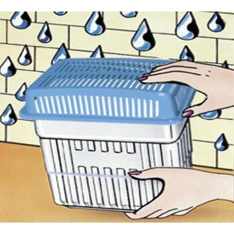 WENKO Recharge Pour Absorbeur-humidivore 2 X 2 Kg - Blanc 3 WENKO Recharge Pour Absorbeur-humidivore 2 X 2 Kg - Blanc