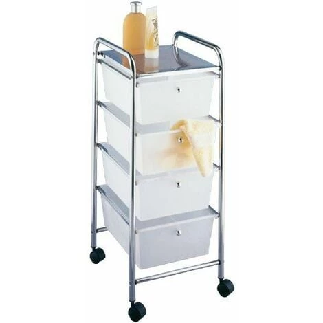 Wenko 16612100 Desserte Salle De Bain 4 Tiroirs Messina 3 Wenko 16612100 Desserte Salle De Bain 4 Tiroirs Messina