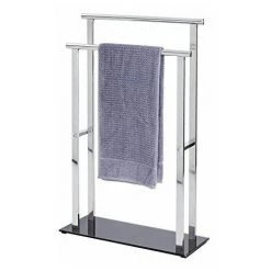 Wenko 22089100 Lava Servant Porte-serviette Acier Inoxydable Argent 50 X 82 X 20 Cm