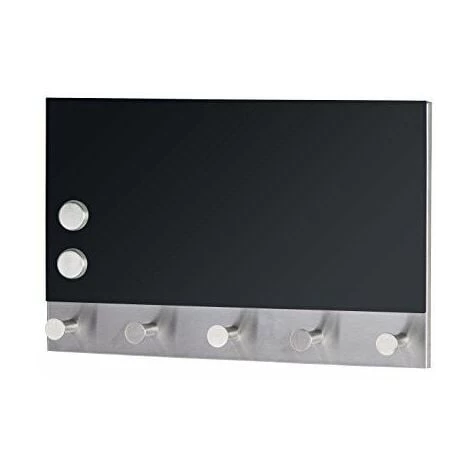 Wenko 50415100 Lot De 5 Portemanteaux Avec Magnétique Miroir Verre Noir 32,0 X 23,0 X 5,0 Cm 3 Wenko 50415100 Lot De 5 Portemanteaux Avec Magnétique Miroir Verre Noir 32,0 X 23,0 X 5,0 Cm