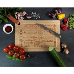 WENKO 53068100 Planche à Découper à Steak M, Bambou, 33 X 2 X 23 Cm, Marron 9 WENKO 53068100 Planche à Découper à Steak M, Bambou, 33 X 2 X 23 Cm, Marron -WENKO Soldes 29926993 3