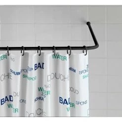 Wenko 23565100 Barre D'angle, Noir, 2 Cm