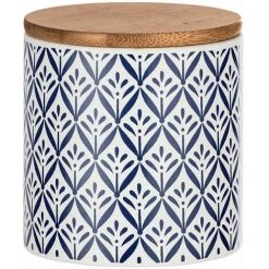 Wenko 54094100 Boîte De Rangement Lorca Avec Couvercle En Bambou, Capacité: 0, 45 L, Céramique, 10 X 10 X 10 Cm, Bleu/Blanc 6 Wenko 54094100 Boîte De Rangement Lorca Avec Couvercle En Bambou, Capacité: 0, 45 L, Céramique, 10 X 10 X 10 Cm, Bleu/Blanc -WENKO Soldes 29927189 2