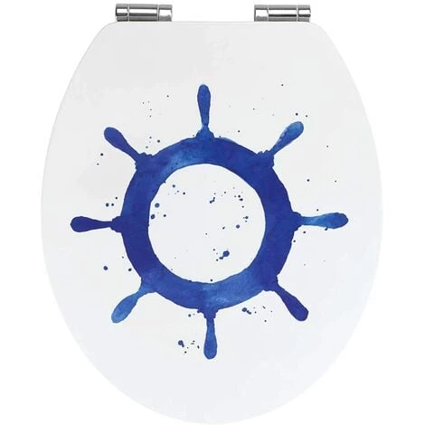 Wenko 23776100 Steering Wheel Abattant WC, Blanc 3 Wenko 23776100 Steering Wheel Abattant WC, Blanc